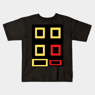 Yellow Border Kids T-Shirt